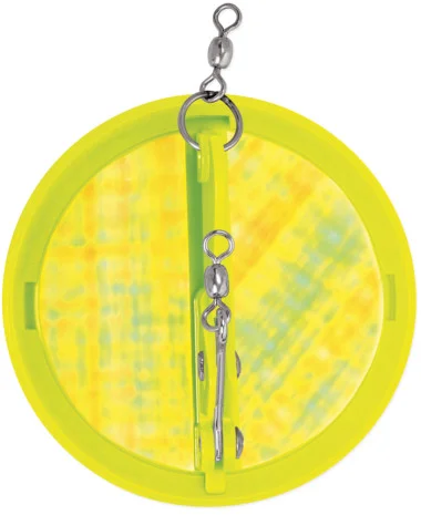 Luhr Jensen Dipsy Diver – Chartreuse / Fond Argent Moonjelly – 2 1/4″