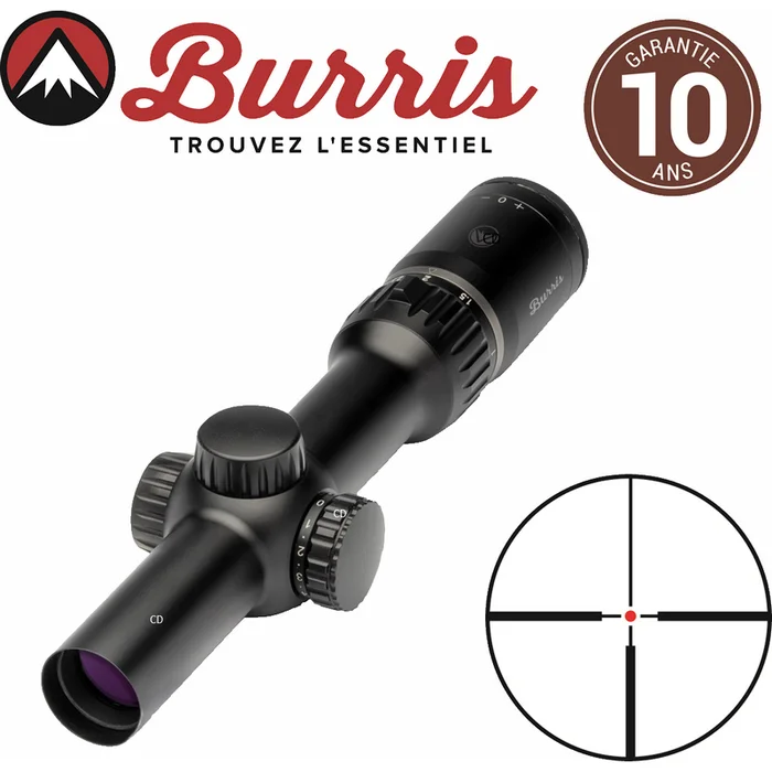 LUNETTE BURRIS FOUR XE 1-4X24 RETICULE 4 LUMINEUX