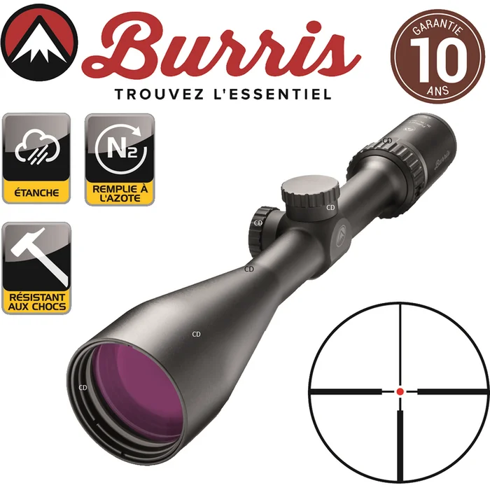 LUNETTE BURRIS FULLFIELD E1 3-9×50 RETICULE 4 LUMINEUX