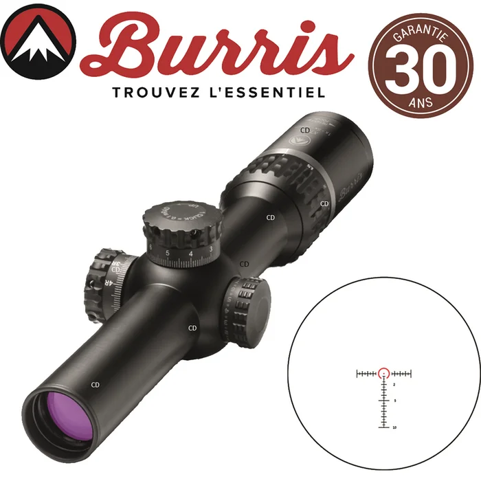 Lunette Burris Xtreme Tactical Xtr 2 1-5×24 Réticule Ballistic CQ Mil