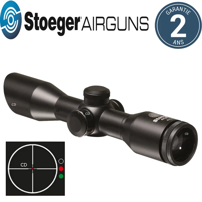 Lunette Stoeger Airguns 4×32 Compacte Illuminée