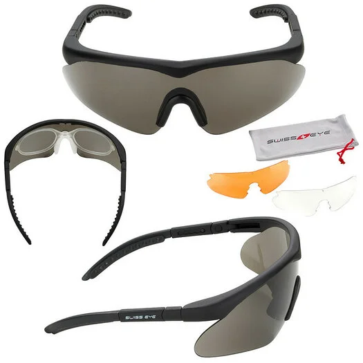 Lunettes de protection balistique SwissEye Raptor STANAG 2920, noir