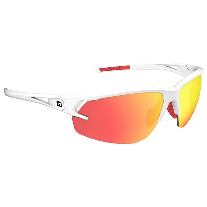 Lunettes de soleil AZR Fast Mat Blanc Irisé Rouge Photochromic