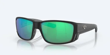 Lunettes de soleil Costa Tuna Alley Pro Noir mat Verre miroir vert 580G