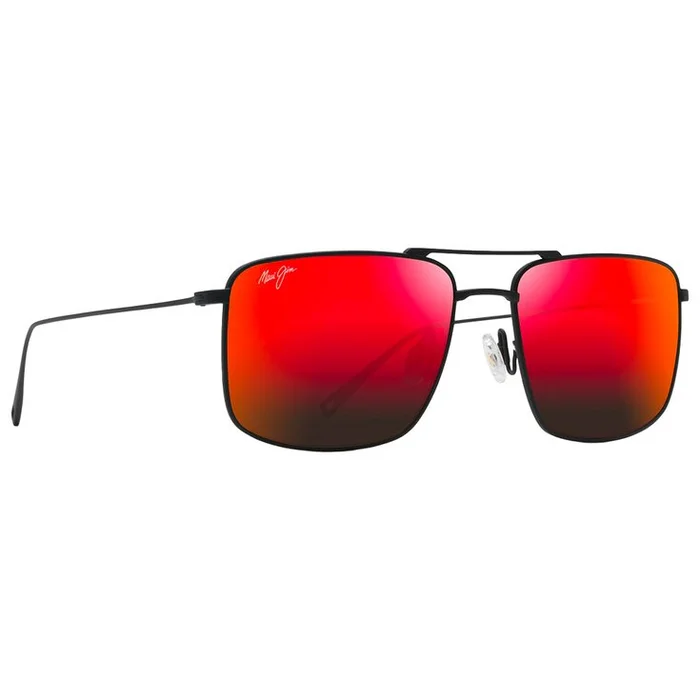 Lunettes de soleil Maui Jim Aeko Noir Mat Hawaii Lava MauiPure