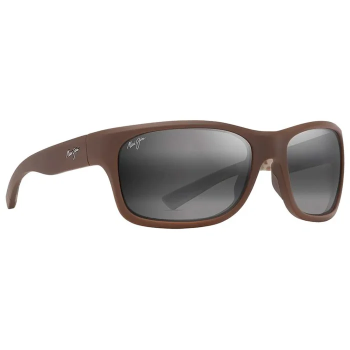 Lunettes de soleil Maui Jim Ano Nui Matte Brown Neutral Grey Mineral Superthin