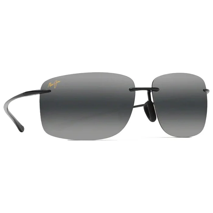 Lunettes de soleil Maui Jim Hema Noir Brillant Gris Neutre