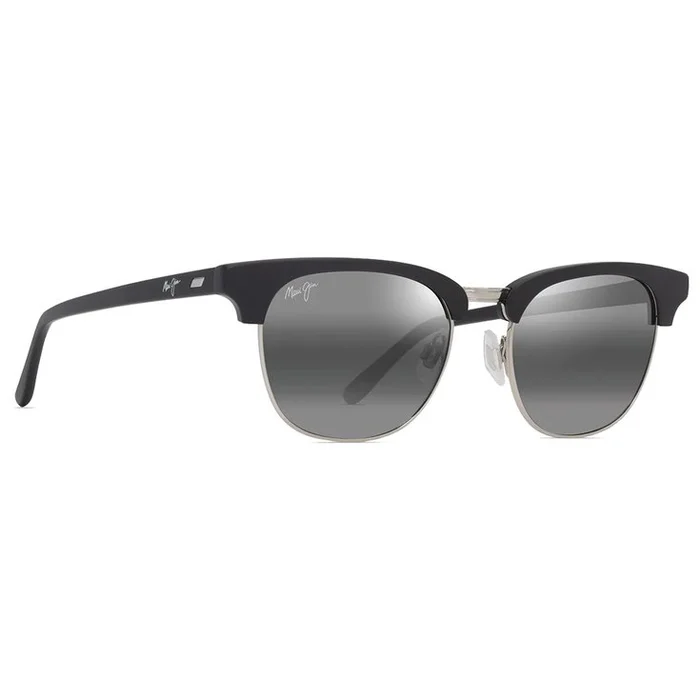 Lunettes de soleil Maui Jim Holomua Matte Black Neutral Grey Mineral Superthin