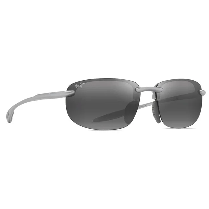 Lunettes de soleil Maui Jim Hookipa Ultra Asian Fit Metal Matte Silver Neutral Grey MauiUltra