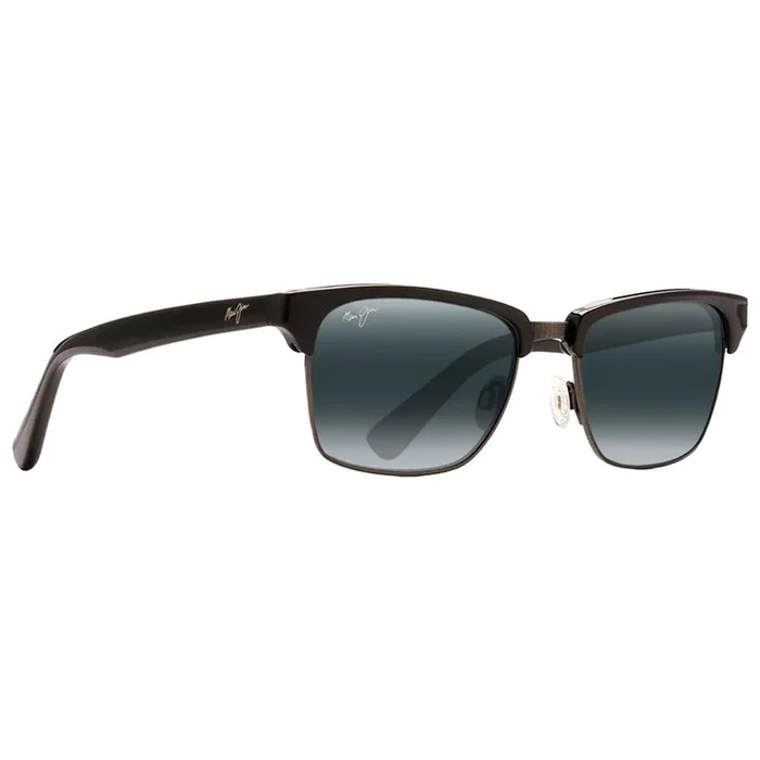 Lunettes de soleil Maui Jim Kawika Brillant Noir Gris Neutre MauiPure