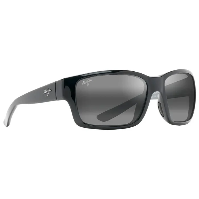 Lunettes de soleil Maui Jim Mangroves Noir Brillant Gris Neutral Grey Mineral Superthin