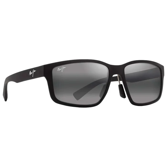 Lunettes de soleil Maui Jim Walewaha Asian Fit Matte Black Neutral Grey Mineral Superthin