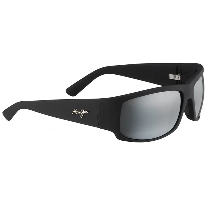 Lunettes de soleil Maui Jim World Cup Noir Mat Caoutchouc Gris Neutre Mineral ST Bidégradé