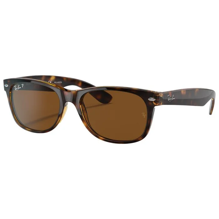 Lunettes de soleil Ray Ban RB2132 New Wayfarer Classic Polished Tortoise Brown B-15 Polarized