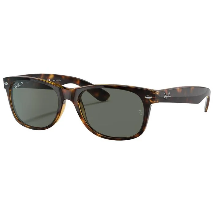 Lunettes de soleil Ray Ban RB2132 New Wayfarer Classic Polished Tortoise Green G-15 Polarized