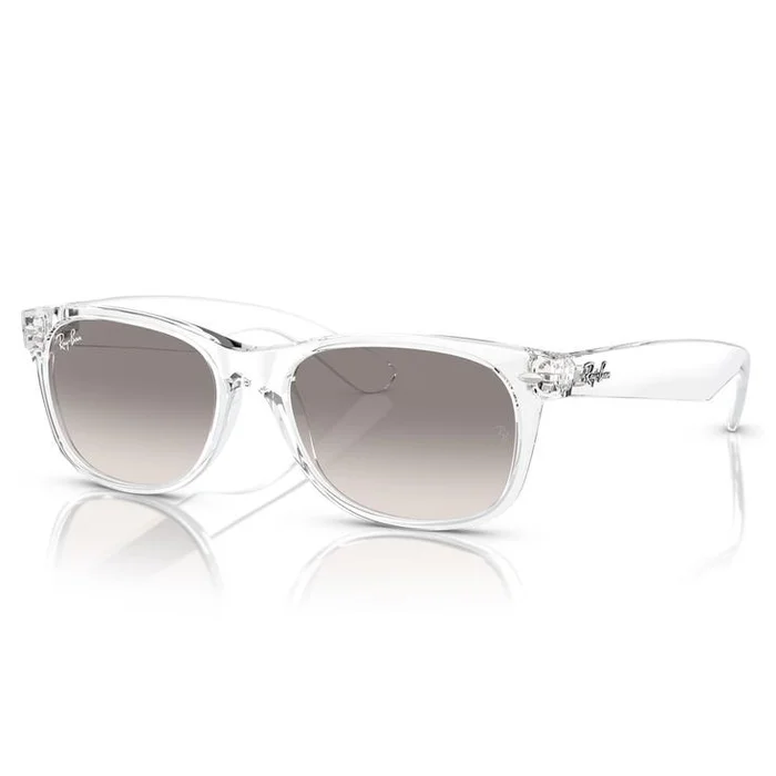 Lunettes de soleil Ray Ban RB2132 New Wayfarer Classic Polished Transparent Light Grey Gradient