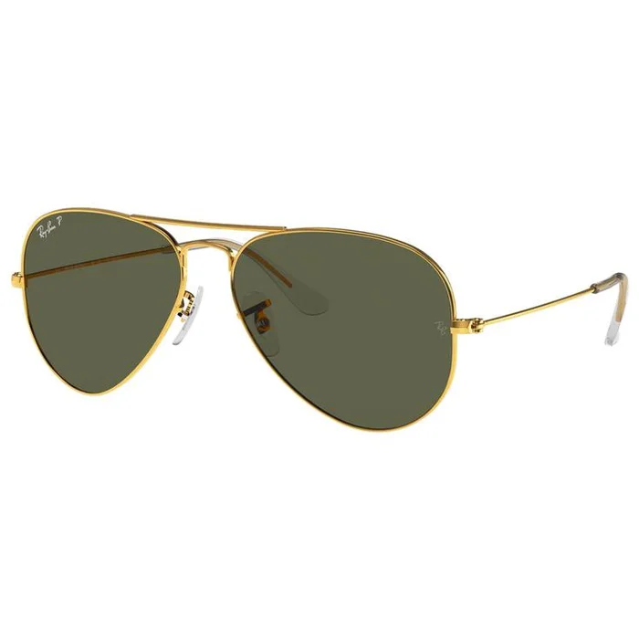 Lunettes de soleil Ray Ban RB3025 Aviator Classic Polished Gold Green G-15 Polar