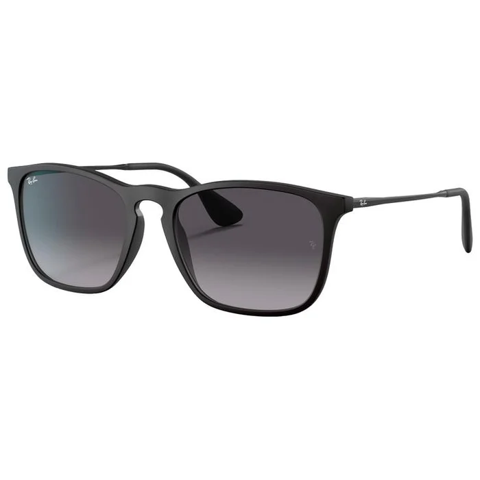 Lunettes de soleil Ray Ban RB4187 Chris Matte Rubber Black Dark Grey Gradient