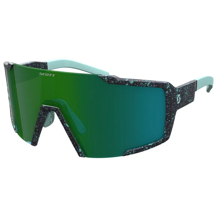 Lunettes de soleil Scott Shield Compact Terrazzo Black Green Chrome