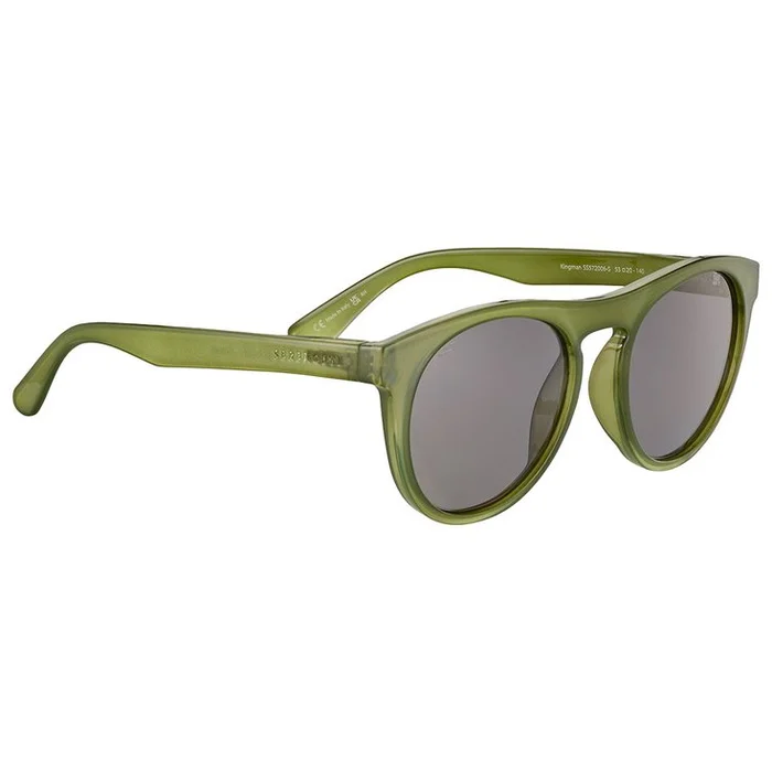 Lunettes de soleil Serengeti Kingman Shiny Milky Khaki Saturn Polarized Smoke