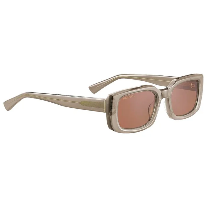 Lunettes de soleil Serengeti Nicholson Shiny Crystal Taupe Grey Mineral Polarized Drivers