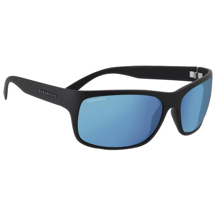 Lunettes de soleil Serengeti Pistoia Matte Black Mineral Polarized 555Nm Blue