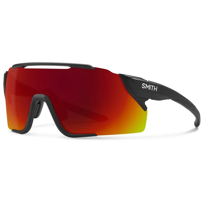 Lunettes de soleil Smith Attack Mag Mtb Matte Black Chromapop Red Mirror
