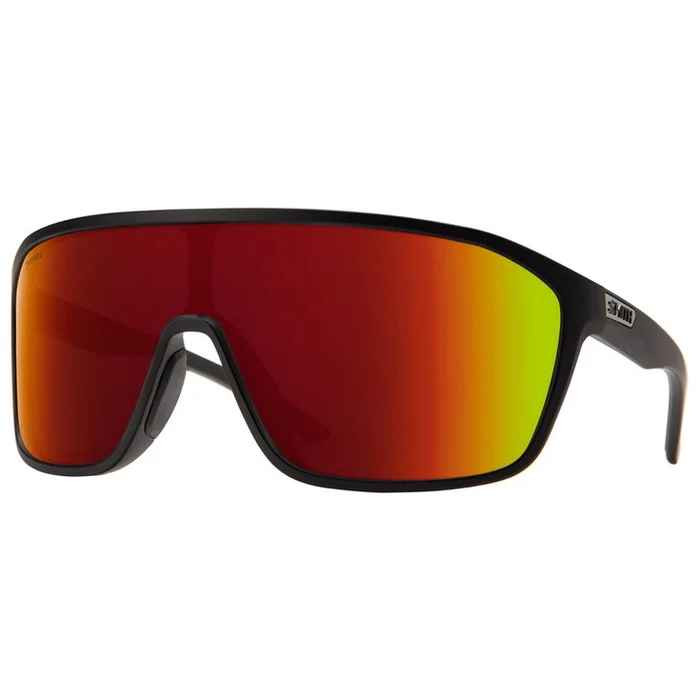 Lunettes de soleil Smith Boomtown Matte Black Chromapop Red Mirror