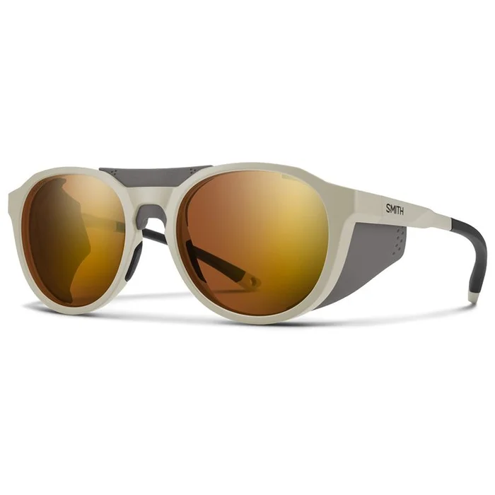 Lunettes de soleil Smith Venture Matte Bone Chromapop Glacier Photochromic Copper To Gray Gold Mirror