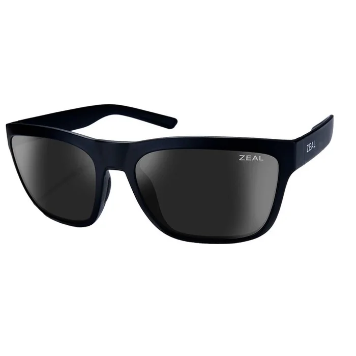 Lunettes de soleil Zeal Kittredge Matte Black Ellume Polarized Dark Grey