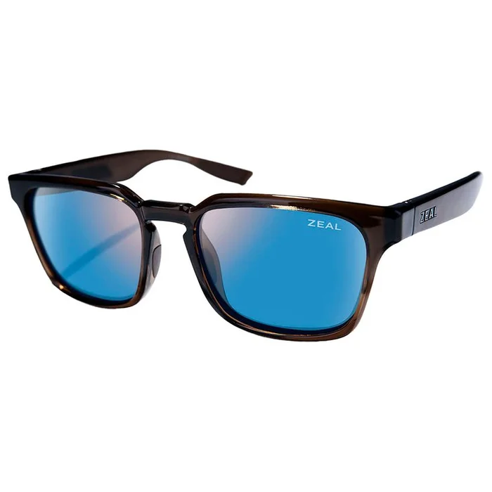 Lunettes de soleil Zeal Whittier Transparent Light Brown Ellume Polarized Horizon Blue
