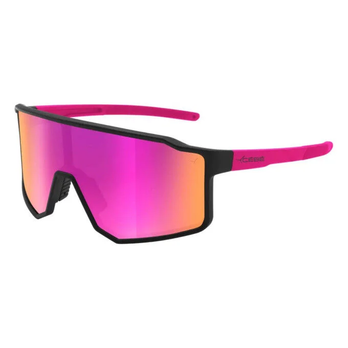 Lunettes de sport unisexe Cebe Outflow – L – Matt Black Pink