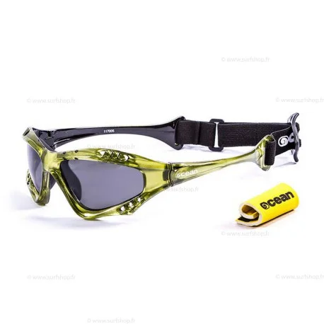 Lunettes KitesurfOcean AUSTRALIA GREEN TRANSPARANT WITH SMOKE LENS
