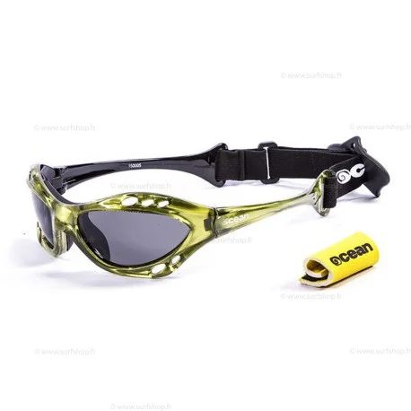Lunettes KitesurfOcean CUMBUCO GREEN TRANSPARANT WITH SMOKE LENS