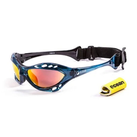 Lunettes KitesurfOcean CUMBUCO TRANSPARANT BLUE WITH REVO RED LENS