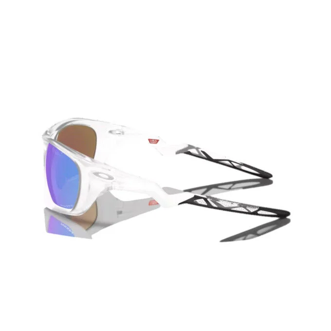 Lunettes OAKLEY Lateralis – Matte Clear / Prizm Sapphire – Image 3