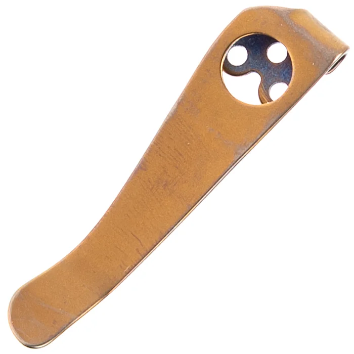 Lynch NW clip Spyderco Para 2 Droitier titane Deep Carry Anodized Bronze
