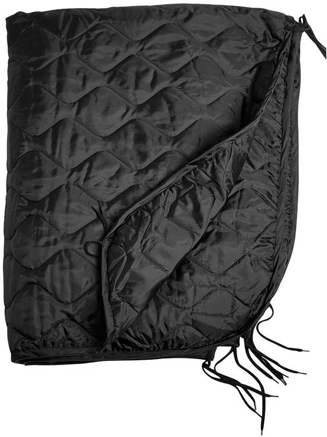 M4421 – MIL-TEC Woobie Poncho Liner Black 208 x 150 cm