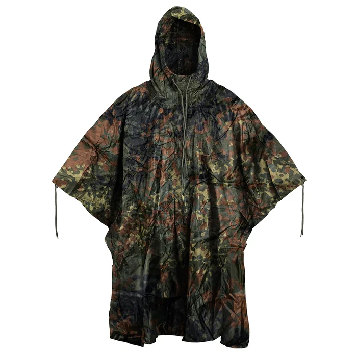 M4460 – MIL-TEC Poncho Ripstop Flecktarn 208 x 153 cm