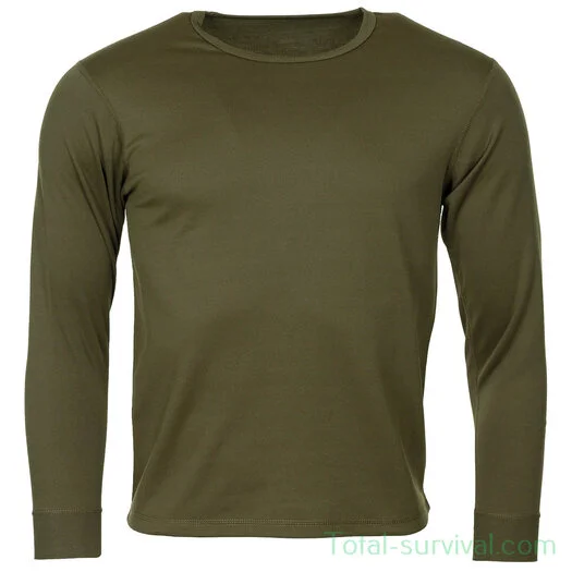 Maillot de corps armée britannique manches longues, ECW Level II, vert olive