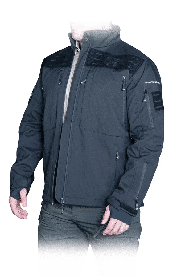 MANTEAU ALPHA ACE NOIR -L