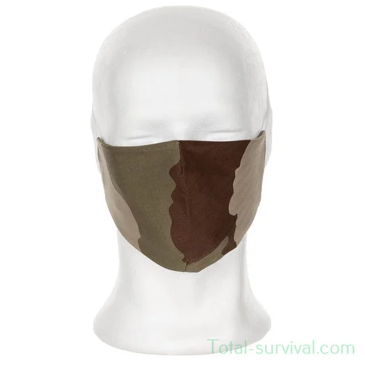 Masque buccal réutilisable MFH, desert camo