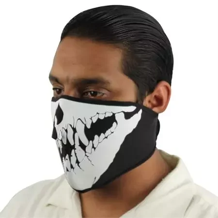 Masque en néoprène, airsoft motard moto – Squelette
