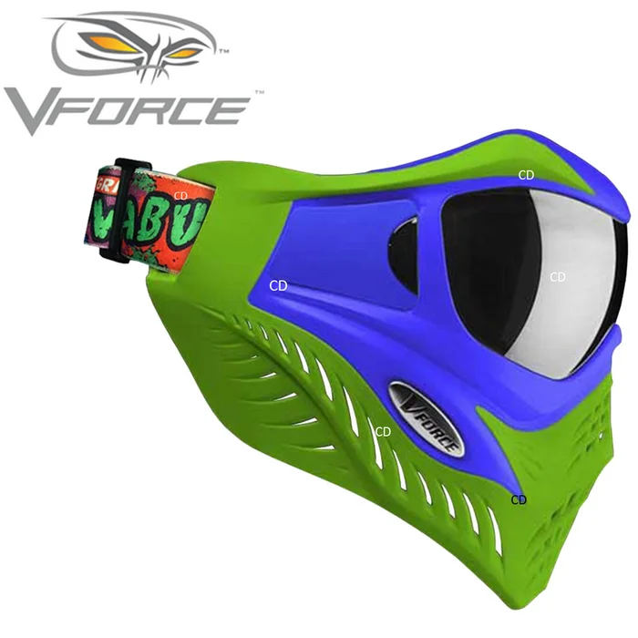 MASQUE V-FORCE GRILL LEONARDO VERT /BLEU