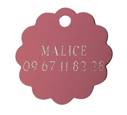Médaille nuage gravée colorée 3 cm – Image 2