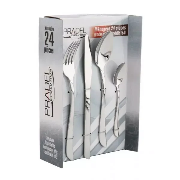Ménagère 24 pièces Pradel Evolution – acier C8301