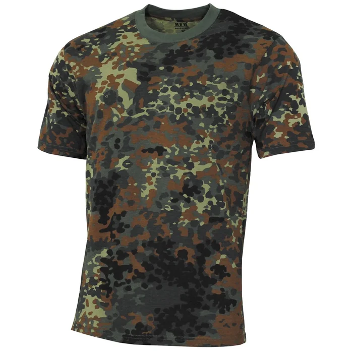 MFH 00130VL US T-Shirt, « Streetstyle », BW camo, 140-145 g/m² TAILLE L
