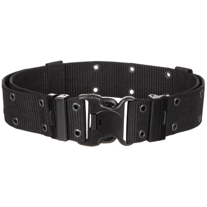 MFH 22474A S Ceinturon, noir, LC2, boucle de sécurité en plastique