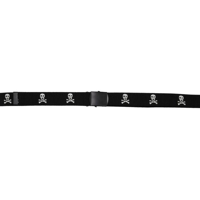 MFH 22550 Ceinture, 3 cm, noir, « Crâne », boucle métallique