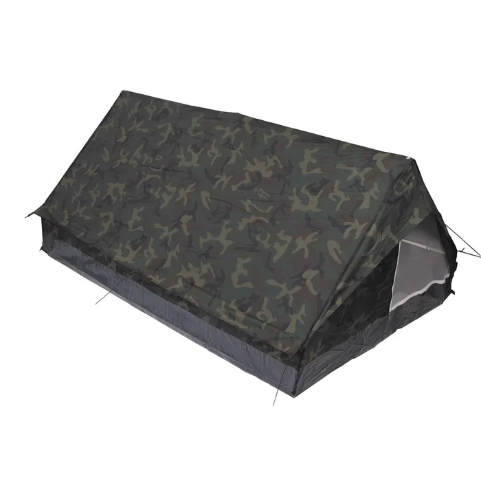 MFH 32123T Tente « Minipack », 2 personnes, woodland, 213x137x97cm